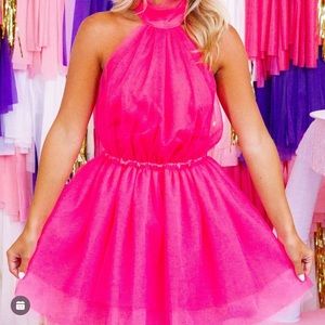 NWOT pink tulle dress.